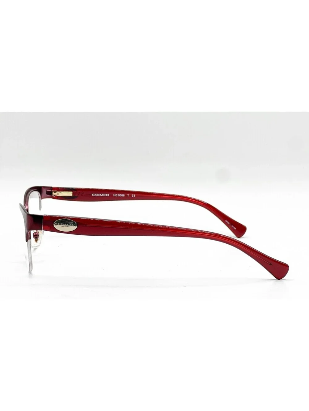 Coach HC 5066 9232 Satin Burgundy Cat Eye Authentic Eyeglass Frames 51-16-135